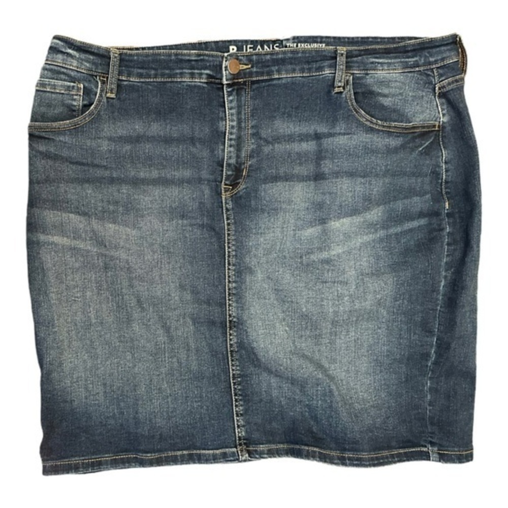 Women’s R Jeans 36 18/20 Denim High Rise Jean Mini Skirt 2X 2XL XXL